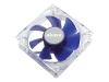 Akasa AK-190-BL - Case fan - 80 mm - Crystal Clear, emperor blue