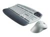 Logitech Cordless Desktop iTouch - Keyboard - wireless - 105 keys - mouse - USB / PS/2 wireless receiver - white - retail