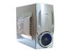 AeroCool AeroEngine Plus - Mid tower - ATX - no power supply - silver - USB/Audio