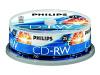 Philips CW7D2NB25 - 25 x CD-RW - 700 MB ( 80min ) 4x - 12x - spindle - storage media
