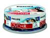 Philips DR8I8B25F - 25 x DVD+R DL - 8.5 GB ( 240min ) 8x - ink jet printable surface - spindle - storage media
