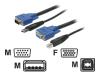 StarTech.com 2-in-1 USB KVM Cable - Keyboard / video / mouse / USB cable - HD-15, 4 PIN USB Type B (M) - 4 PIN USB Type A, HD-15 - 1.8 m