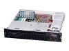 Supermicro SC825 MTQ-R700LPB - Rack-mountable - 2U - extended ATX - SATA/SAS - hot-swap - power supply 700 Watt - black