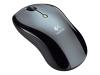 Logitech LX6 Cordless Optical Mouse - Mouse - optical - wireless - RF - USB / PS/2 wireless receiver - black, silver