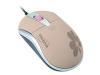 Dicota Blossom - Mouse - optical - 3 button(s) - wired - USB - sand