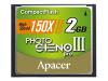 Apacer Photo Steno Pro III - Flash memory card - 2 GB - 150x - CompactFlash Card