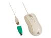 Targus USB Optical Mouse with PS/2 Adapter - Mouse - optical - 3 button(s) - wired - PS/2, USB - beige