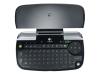 Logitech diNovo Mini - Keyboard - wireless - Bluetooth - Dual-purpose ClickPad - USB wireless receiver - silver, midnight black - Danish
