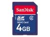 SanDisk Standard - Flash memory card - 4 GB - Class 2 - SDHC