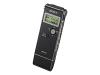 Sony ICD-UX80 - Digital voice recorder - flash 2 GB - MP3 - black