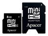 Apacer - Flash memory card ( miniSDHC to SD adapter included ) - 4 GB - Class 2 - miniSDHC