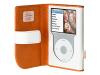 Belkin Leather Folio Case for iPod classic - Case for digital player - leather - bone, persimmon - iPod classic 160GB, iPod classic 80GB