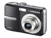 Samsung S760 - Digital camera - compact - 7.2 Mpix - optical zoom: 3 x - supported memory: MMC, SD, SDHC - black
