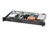 Supermicro SC502 200B - Rack-mountable - 1U - micro ATX - power supply 200 Watt - black