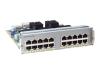 Cisco 20-port wire-speed 10/100/1000 (RJ-45) half-card - Expansion module - EN, Fast EN, Gigabit EN - 10Base-T, 100Base-TX, 1000Base-T - 20 ports
