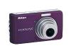 Nikon Coolpix S520 - Digital camera - compact - 8.0 Mpix - optical zoom: 3 x - supported memory: MMC, SD, SDHC - purple