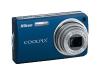 Nikon Coolpix S550 - Digital camera - compact - 10.0 Mpix - optical zoom: 5 x - supported memory: MMC, SD, SDHC - blue