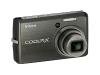 Nikon Coolpix S600 - Digital camera - compact - 10.0 Mpix - optical zoom: 4 x - supported memory: MMC, SD, SDHC - urban black
