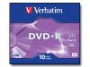 Verbatim - 10 x DVD+R - 4.7 GB ( 120min ) 16x - matt silver - slim jewel case - storage media