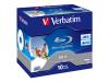 Verbatim - 10 x BD-R - 25 GB 4x - printable surface - jewel case - storage media