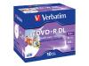 Verbatim - 10 x DVD+R DL - 8.5 GB ( 240min ) 8x - printable surface - jewel case - storage media