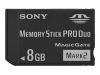 Sony - Flash memory card ( Memory Stick DUO adapter included ) - 8 GB - Memory Stick PRO Duo Mark2