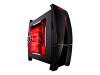 NZXT LEXA BLACKLINE Classic Series - Mid tower - ATX - no power supply - red, gloss piano black - USB/FireWire/Audio