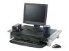 Fellowes Monitor Riser Premium - Stand for Monitor - black, silver DVD, CD