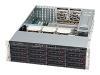 Supermicro SC836 TQ-R710B - Rack-mountable - 3U - SATA/SAS - hot-swap - power supply - hot-plug 710 Watt - black - USB/serial
