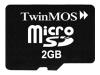 TwinMOS - Flash memory card ( SD adapter included ) - 2 GB - microSD