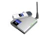 Linksys Compact Wireless-G Network Kit for USB (WKUSB54GC) - Wireless router + 4-port switch - EN, Fast EN, 802.11b, 802.11g