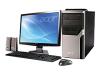 Acer Aspire M3640 - Micro tower - 1 x Pentium Dual Core E2200 - RAM 2 GB - HDD 1 x 320 GB - DVDRW (+R double layer) - GF 8400 - Gigabit Ethernet - Vista Home Premium - Monitor LCD display 22