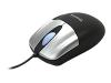 Dicota Move - Mouse - optical - 3 button(s) - wired - USB - black, silver