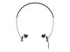 Sony MDR AS100W - Headphones ( vertical ) - white