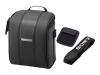 Sony LCS HD - Soft case for digital photo camera - leather - black