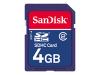 SanDisk Standard - Flash memory card - 4 GB - Class 2 - SDHC