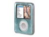 Belkin Remix Hexagon Metal for iPod nano 3G - Case for digital player - aluminium, acrylic - blue - iPod nano (aluminum) (3G)
