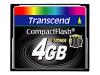 Transcend - Flash memory card - 4 GB - 300x - CompactFlash Card