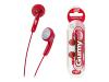 JVC HA F130R Gumy phones - Headphones ( ear-bud ) - raspberry red