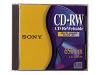 Sony - 10 x CD-RW - 650 MB ( 74min ) 10x - slim jewel case - storage media
