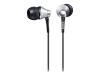 Sony MDR EX75SL - Headphones ( in-ear ear-bud ) - silver