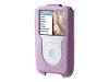 Belkin Formed Leather Case for iPod classic - Case for digital player - leather - lavender - iPod classic 160GB, iPod classic 80GB