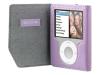 Belkin Leather Folio Case for iPod nano - Case for digital player - leather - lavender - iPod nano (aluminum) (3G)