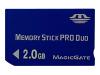 Transcend - Flash memory card - 2 GB - MS PRO DUO