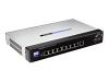 Linksys SPS208G - Switch - 8 ports - EN, Fast EN - 10Base-T, 100Base-TX + 1x10/100/1000Base-T + 1 x SFP (empty) - 1U - rack-mountable