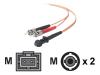 Belkin - Patch cable - MT-RJ multi-mode (M) - ST multi-mode (M) - 3 m - fiber optic - 62.5 / 125 micron - orange