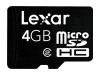 Lexar Mobile Edition - Flash memory card ( microSDHC to SD adapter included ) - 4 GB - Class 2 - microSDHC