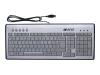 HIPER Aluminium Series HCK-1S12A - Keyboard - PS/2, USB - metal grey