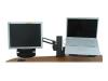 Kensington Column Mount Dual Monitor Arm with SmartFit System - Notebook / LCD monitor stand - charcoal