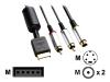 Sony - Video / audio cable - S-Video - 9 PIN in-line (M) - 4 PIN mini-DIN, RCA (M)
